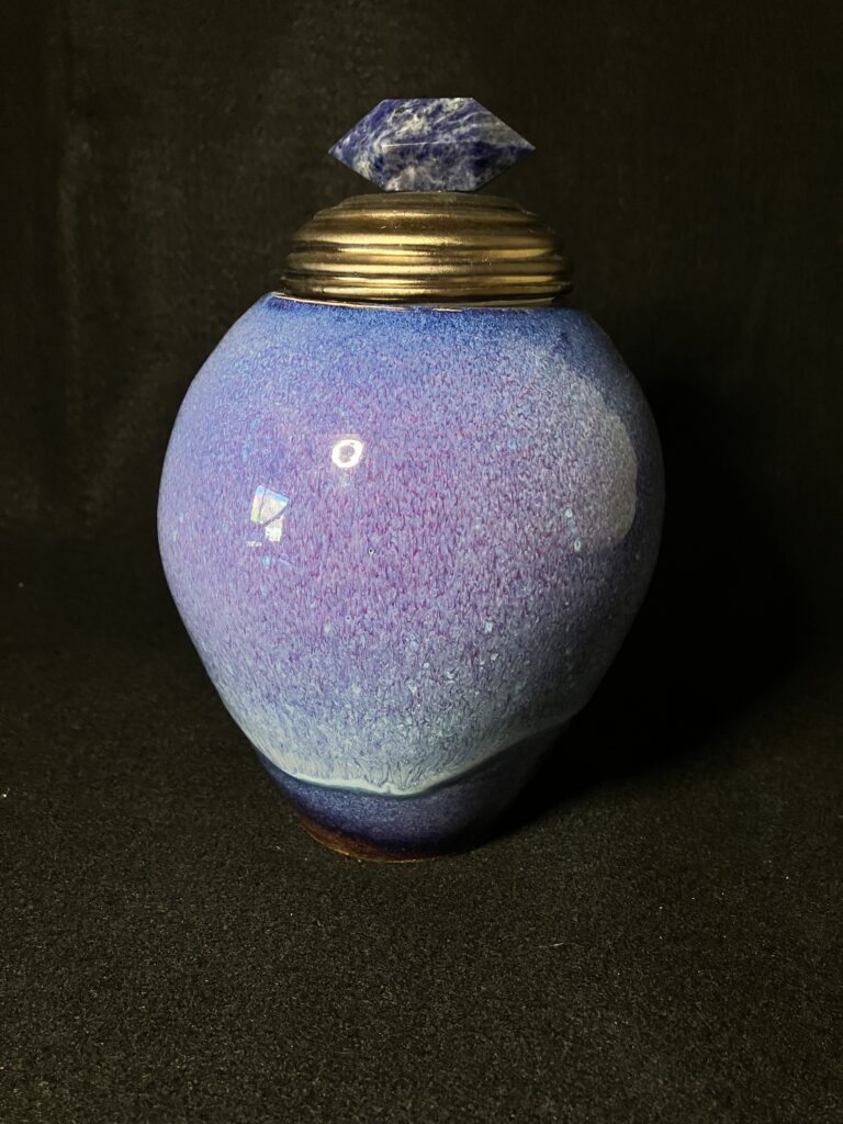 Medium Lapis Crystal Wish Jar by Sharon Penchina