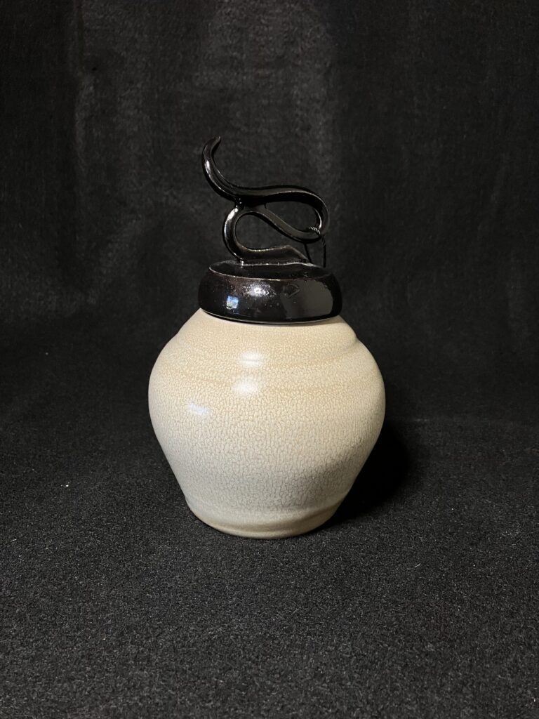 Small Creme Wish Jar by Sharon Penchina