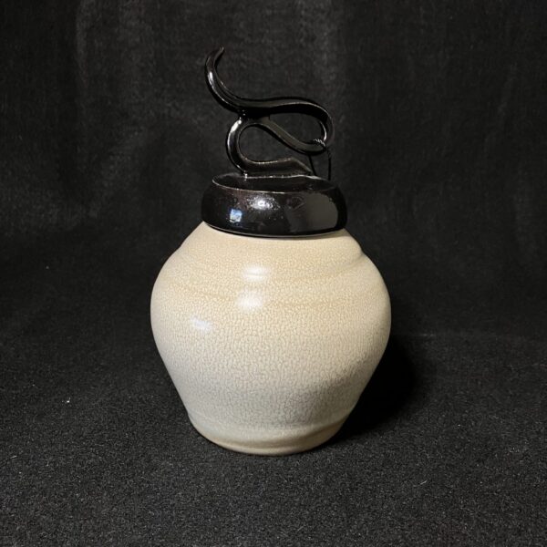 Small Creme Wish Jar by Sharon Penchina