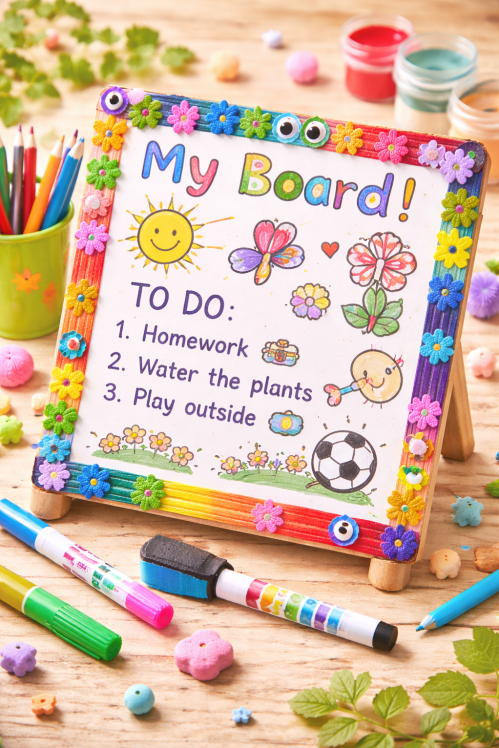 Kids Make Your Own Dry Erase Board
