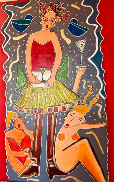 Martini Madness Or Friends Are Therapists You Can Drink With by Denize Katzen 45J