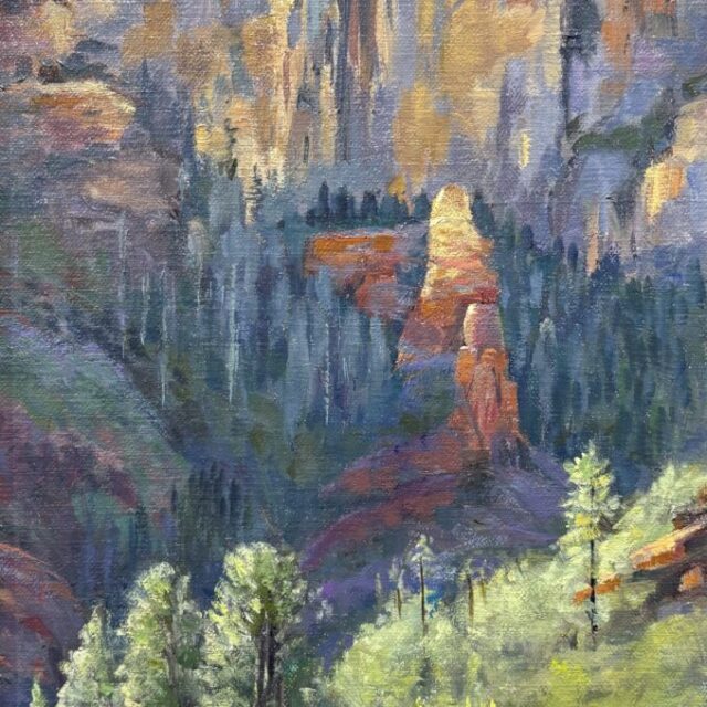 Cliffs of Slide Rock by Lili Anne Laurin
