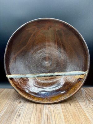 Large Horizon Dark Bowl by Michael Coyne