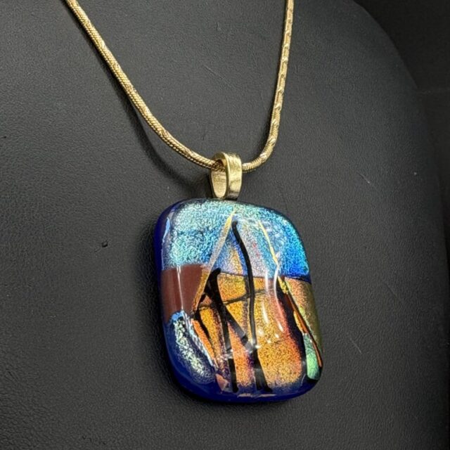Pendant with Gold Chain by Karen Puckett