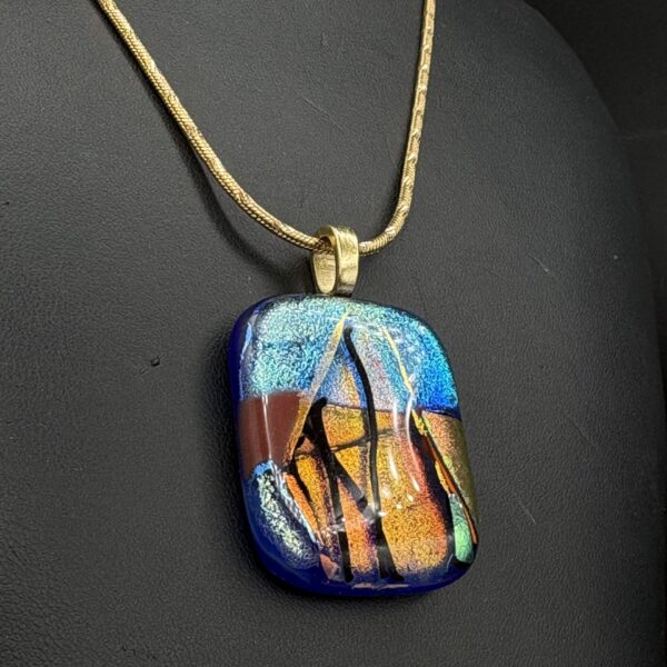 Pendant with Gold Chain by Karen Puckett