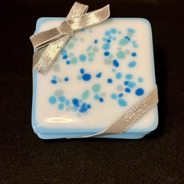 Blue Pebbles Coaster Set by Susan Moody