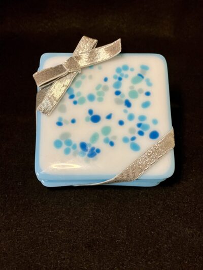 Blue Pebbles Coaster Set by Susan Moody