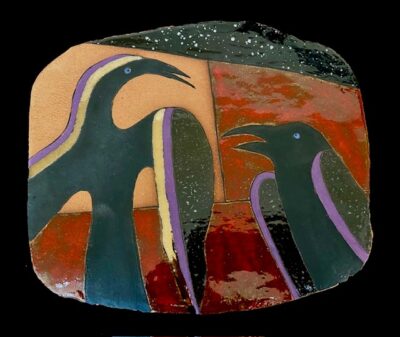 Raven Mother and Child by Mariann Leahy