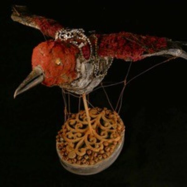 Red Bird with Diamonds by Kevin Titzer FAF