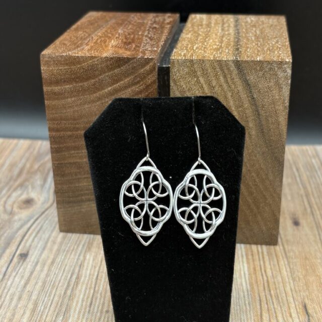 Oval Celtic Window Earrings by Kim Fox