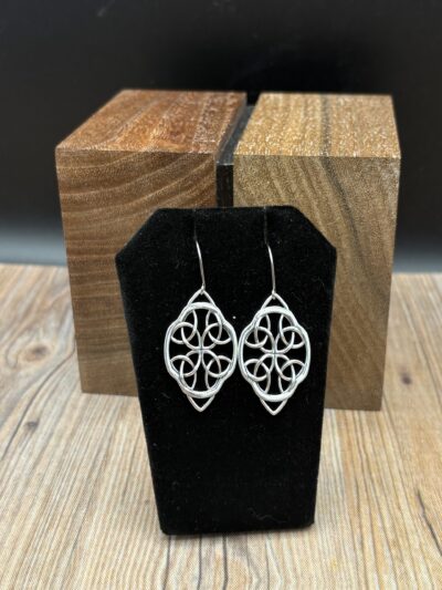 Oval Celtic Window Earrings by Kim Fox