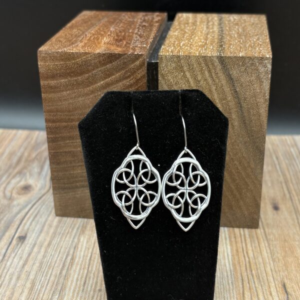 Oval Celtic Window Earrings by Kim Fox