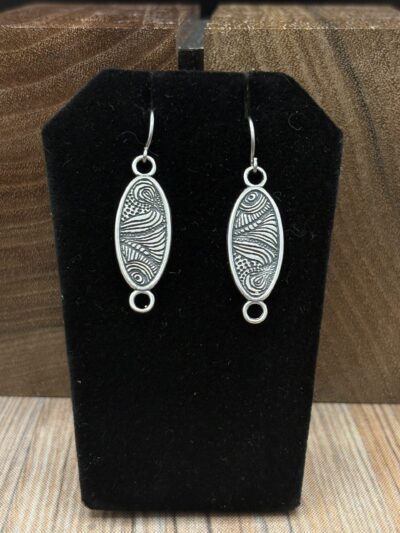 Oval Swirl Earrings by Kim Fox