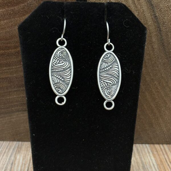 Oval Swirl Earrings by Kim Fox