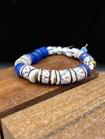 African Bead Stretch Bracelet by Smokey Cruz SC108B