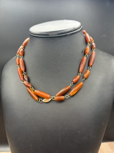 Hairpipe and Shell Chain Necklace by Smokey Cruz SC111N