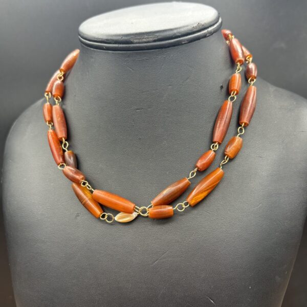 Hairpipe and Shell Chain Necklace by Smokey Cruz SC111N