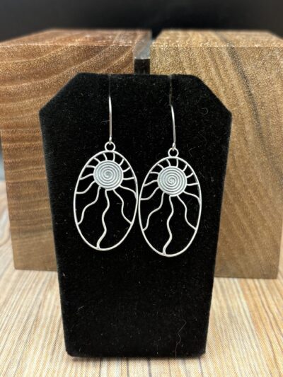 Solar Spiral Earrings by Kim Fox