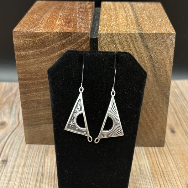 Sun, Moon and Stars Earrings by Kim Fox