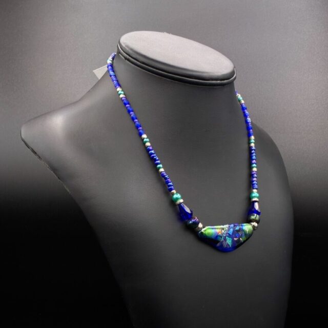 Beaded Pendant Necklace by Karen Puckett