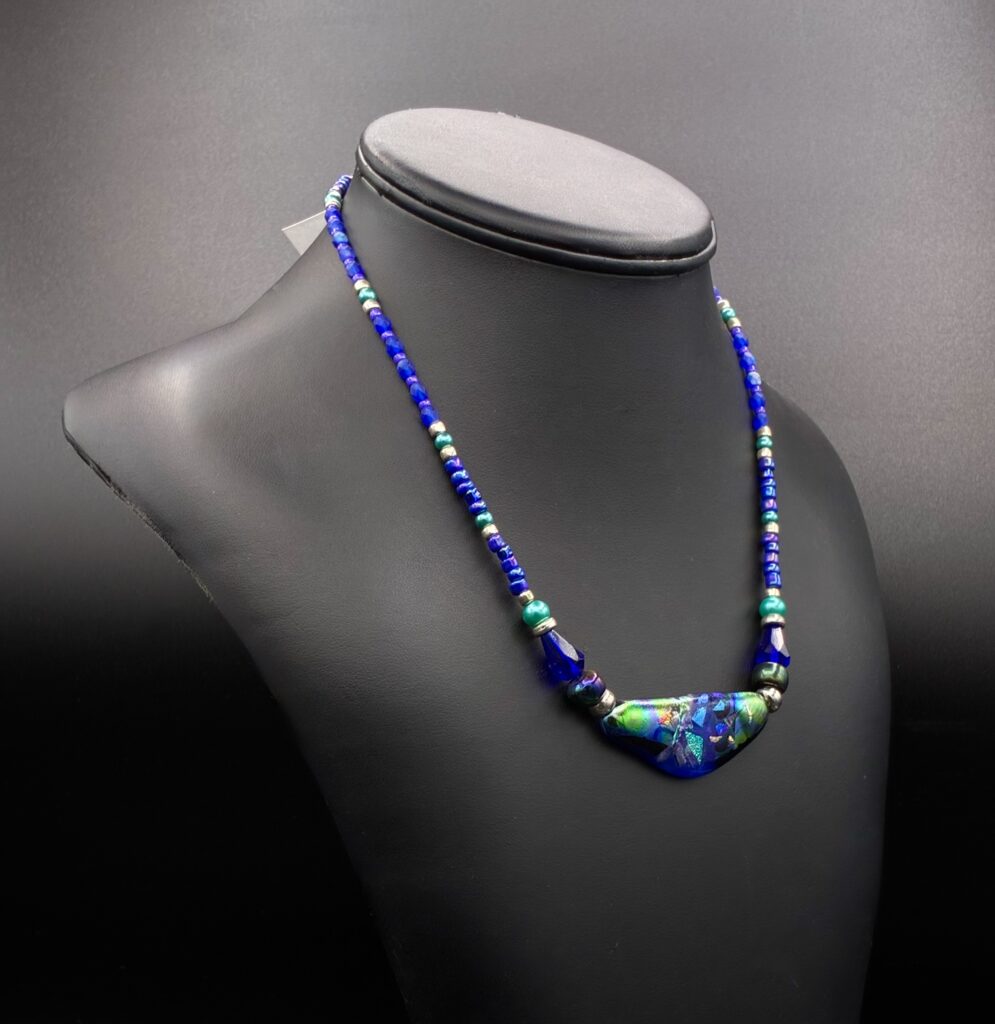 Beaded Pendant Necklace by Karen Puckett