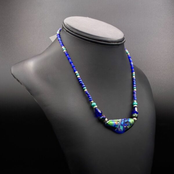 Beaded Pendant Necklace by Karen Puckett