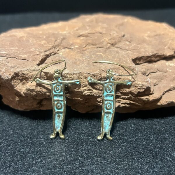 Bronze Shaman Earrings by Joan Roberts