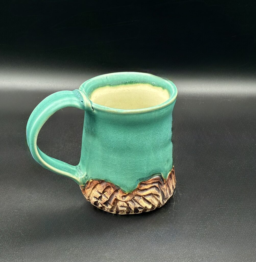 Green Mug by V. Norton