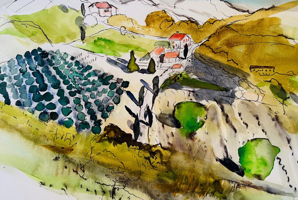Take your Line for a Walk – Bridging Drawing and Painting