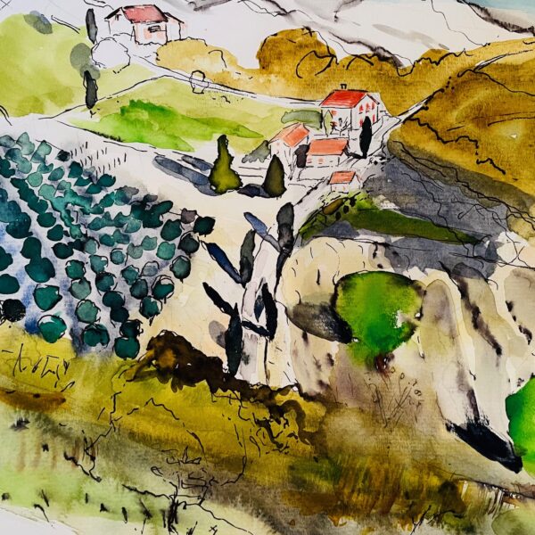 Take your Line for a Walk – Bridging Drawing and Painting