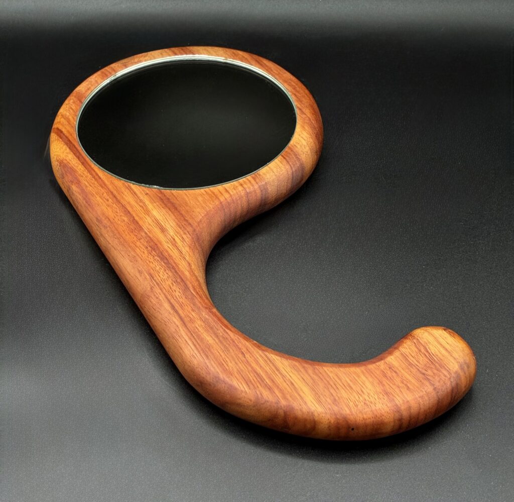 Paduak Hand Mirror by Bryan Cooperrider