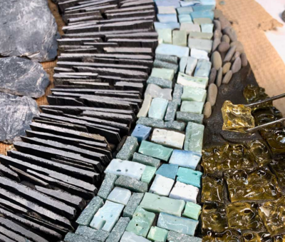Mosaic 101 with Glass and Found Objects
