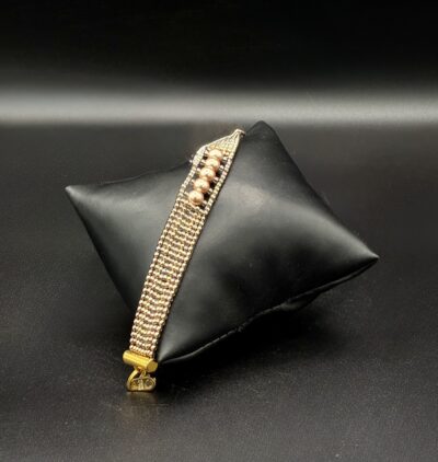 Champagne Gold and AB Beads with Champagne Pearls NAN APR 30-14 by Nancy Leicht