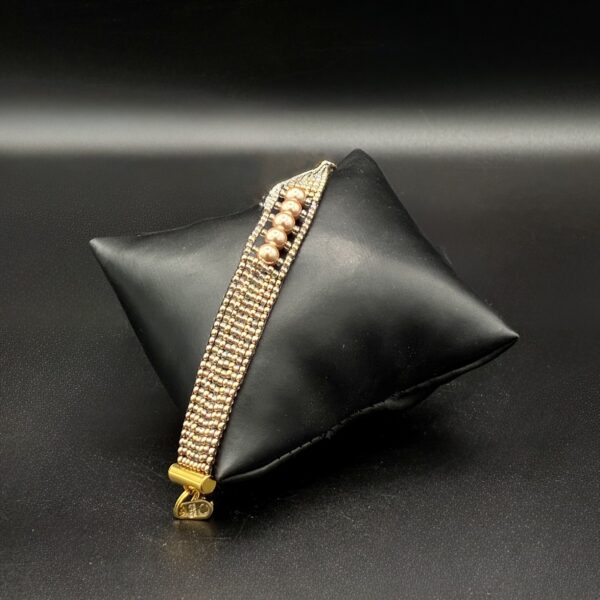 Champagne Gold and AB Beads with Champagne Pearls NAN APR 30-14 by Nancy Leicht