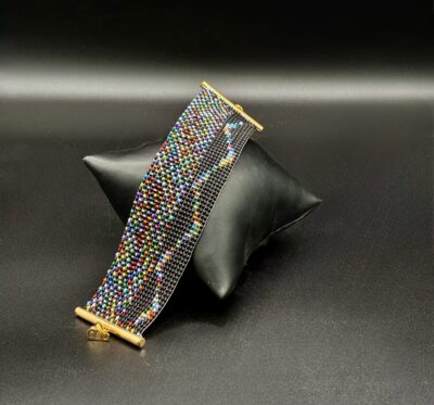 Rainbow Wave Cuff by Nancy Leicht NAN APR 30-2