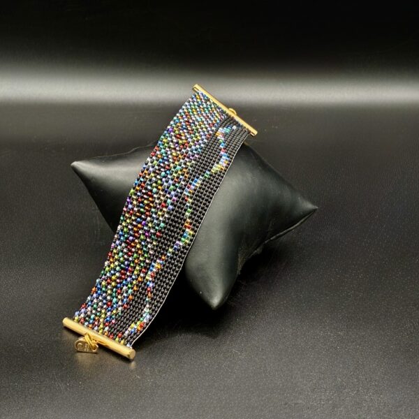 Rainbow Wave Cuff by Nancy Leicht NAN APR 30-2