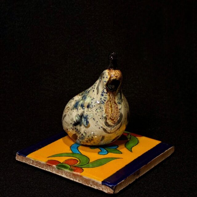 Adult Quail on Mex Tile by Miro FitzGerald