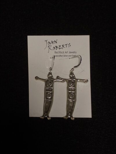 Sterling Silver Shaman Earrings by Joan Roberts