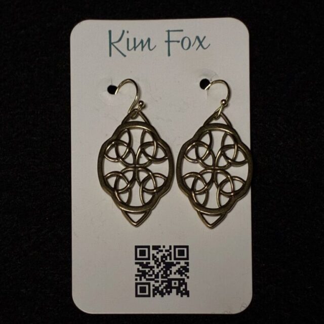 “Irish Lace” Bronze Earrings by Kim Fox