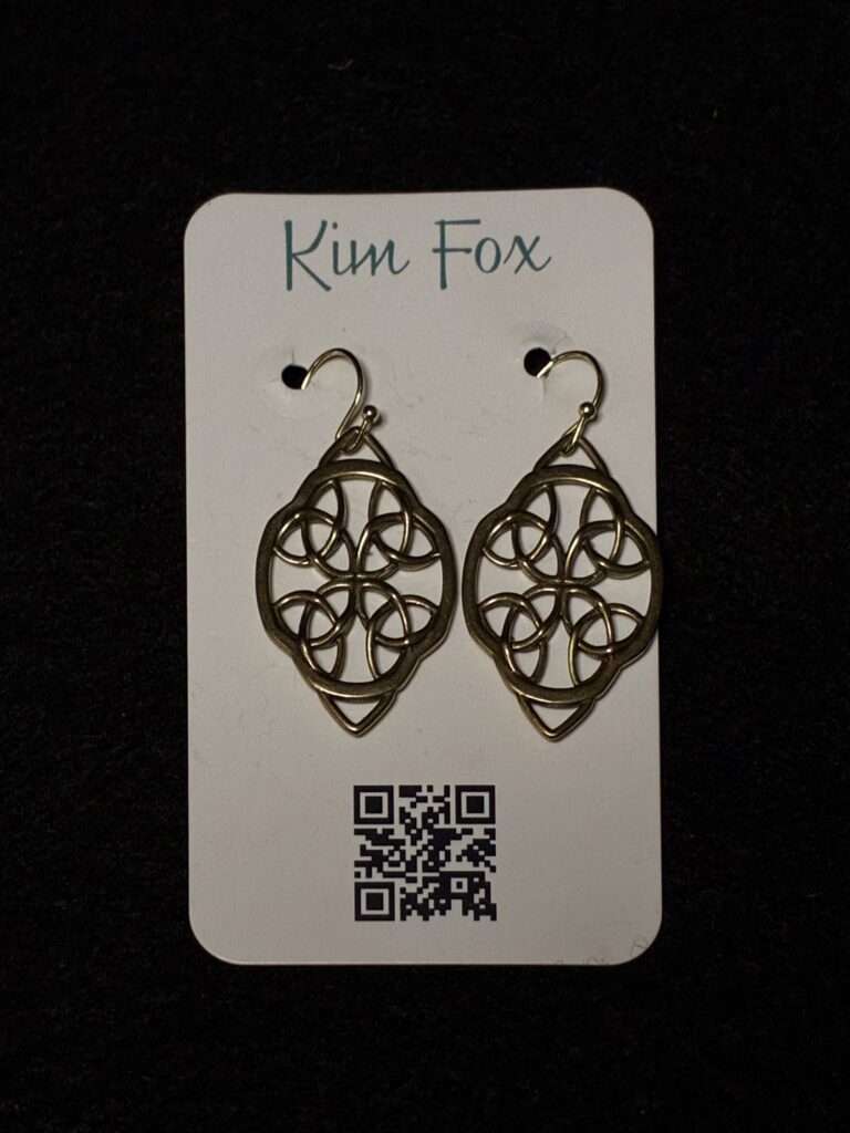 “Irish Lace” Bronze Earrings by Kim Fox