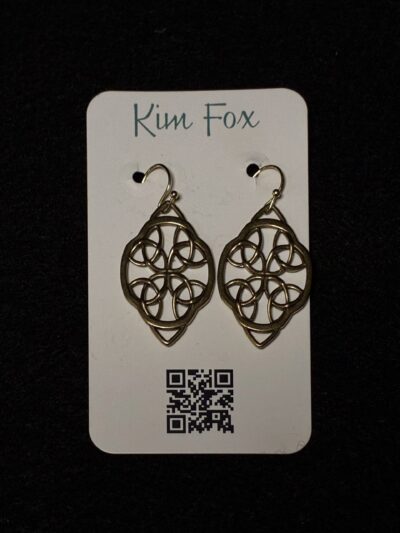 "Irish Lace" Bronze Earrings by Kim Fox