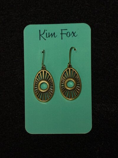"Solar" Bronze Earrings by Kim Fox