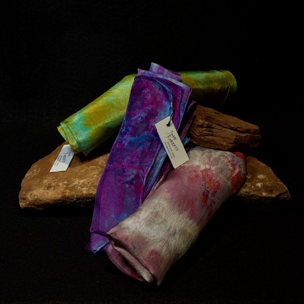 Hand-dyed Silk Scarf by Joan Roberts