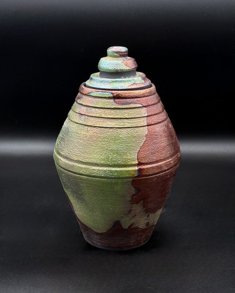 Raku Wish Jar by Sharon Penchina