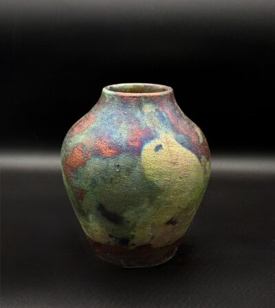 Raku Vase Small by Sharon Penchina