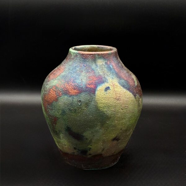 Raku Vase Small by Sharon Penchina