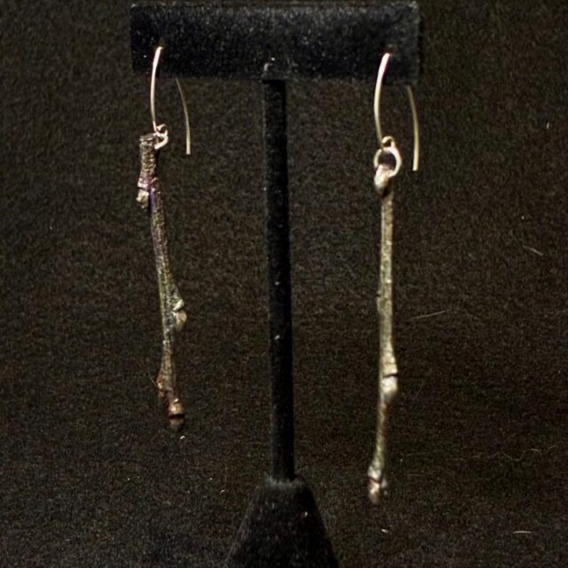 Pussy Willow Earrings by Kristine Mills