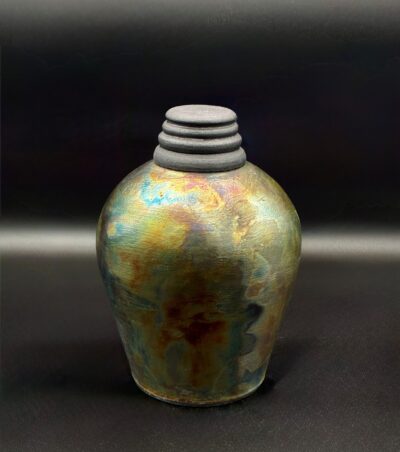 Raku Jar by Sharon Penchina