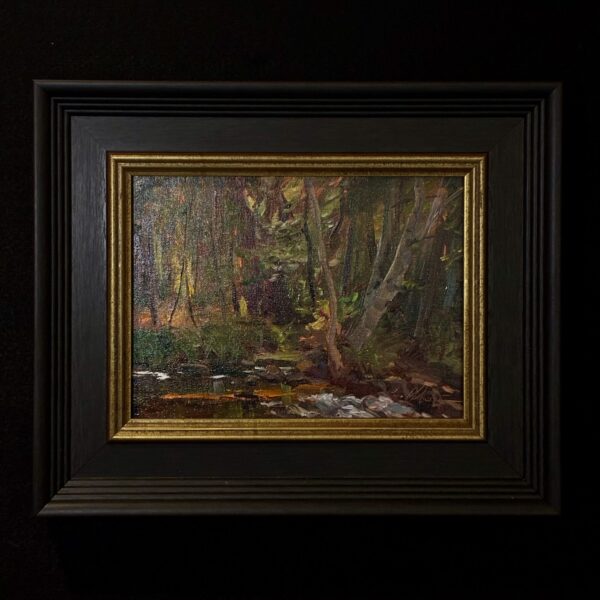 Creekside at Crescent Moon by Lili Anne Laurin