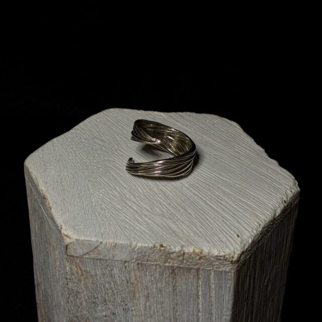 Feather to Flight, Sterling Silver Ring by Kim Fox